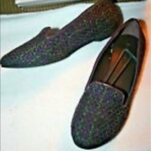 Bakers Purple/Green Plaid Cloth Flats